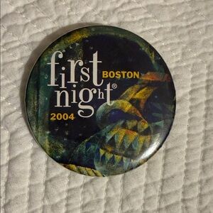 First Night Boston 2004 Commemorative Button - Multicolor